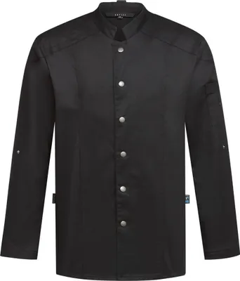 Produktbild von GREIFF Greiff H-Kochjacke Bikerstyle RF 5572-6220-10 Gr. XL schwarz