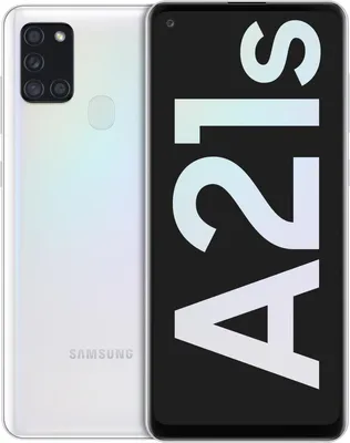 Produktbild von Samsung Galaxy A21s A217F Smartphone EU, 32 GB, Weiß, 6,5 Zoll, Android 10, 4G/WLAN/Bluetooth/NFC, Dual-SIM, Fingerabdruckscanner, Gesichtserkennung, Schnellladung, Infinity-O Display, Quad-Kamera
