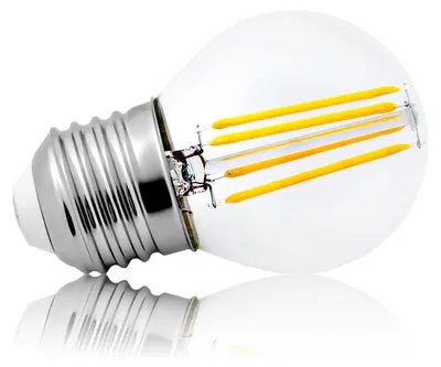 Obrázek produktu pro Kwazar Luminaire - Žárovka E27 G45 Neutrální bílá, LED žárovka, 4W, Čirá