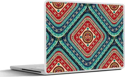Produktbild von MuchoWow® Laptop Aufkleber Sticker Cover Azteken - Muster - Totenkopf 25x18 cm - Laptop-Deko