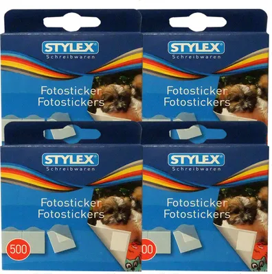 Produktbild von 2000 (4 x 500) Fotosticker Fotokleber für Foto Album, Stylex