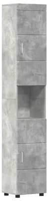 Immagine prodotto di vidaXL Set di armadietti da bagno TULUM Concrete Grey 37 x 31,5 x 203 cm