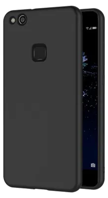 Obrázok produktu pre Silikónové puzdro pre Huawei P10 Lite Protective Cover Matt Black Back Cover Puzdro na mobilný telefón
