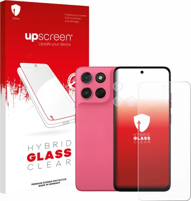 Produktbild von upscreen Schutzglas für Motorola Moto G57 Power (Display+Kamera) Schutzfolie Panzer Folie Glas Display Schutz klar