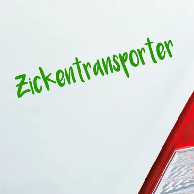 Produktbild von Auto Aufkleber Zickentransporter Mädels Tuning 19x4 cm Hellgrün Sticker Heckscheibenaufkleber