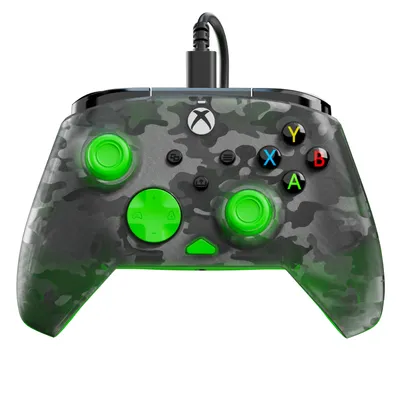 Produktbild von Turtle Beach Rematch Core Ghost Schwarz Camo/Grün Wired Gaming Controller – Lizenziert für Xbox Series X und S, Xbox One und Windows PCs, Gamepad, PC, Xbox, Xbox One, Xbox Series S, Xbox Series X, D-Pad, Schaltfläche Optionen, Kabelgebunden, USB, USB Typ-C