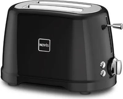 Produktbild von Novis Toaster Schwarz "T2", 2 kurze Schlitze, 900 W,