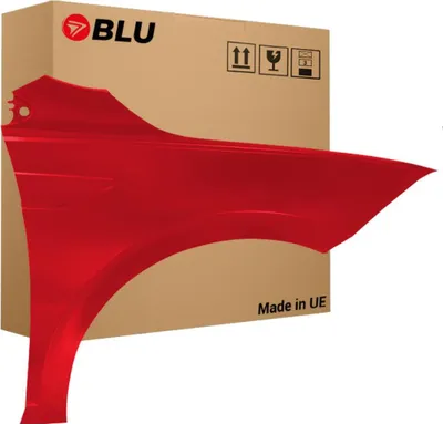 Image de BLU Aile Compatible avec VW Volkswagen Polo AW VI 6 LP3G Droite Rot TornadoRot | 2017- | Avant | Peint| Prêt à Monter | Acier
