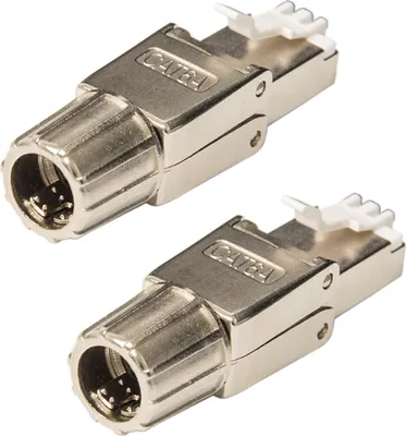 Produktbild von PremiumX 2x Netzwerkstecker Cat6A RJ45 Stecker LAN Netzwerk Werkzeuglos