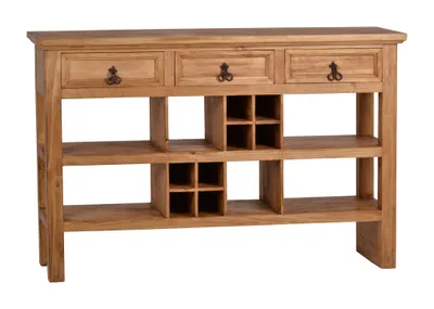 Produktbild von MiaMöbel Konsole Mexico Möbel 140x91x40 cm Landhausstil Massivholz Pinie Honig