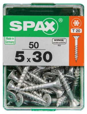 Produktbild von Spax Universalschrauben 5.0 x 30 mm TX 20 - 50 Stk.