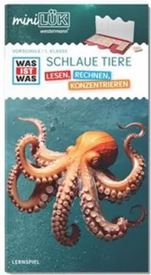 Produktbild von miniLÜK. WAS IST WAS Schlaue Tiere Lesen, Rechnen, Konzentrieren Vorschule