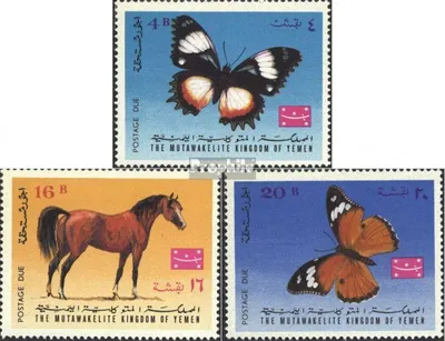 Produktbild von Briefmarken Jemen (Königreich) 1968 Mi 451-453 (kompl.Ausg.) postfrisch Tiere