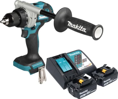 Produktbild von Makita DDF 492 RF Akku Bohrschrauber 18 V 141 Nm Brushless + 2x Akku 3,0 Ah + Ladegerät