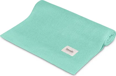 Produktbild von Lionelo Babydecke Newborn Bamboo Blanket, Kuscheldecke Baby, leichte Bambusdecke, Wickelauflage, Kinderbett-Abdeckung, 100% Baumwolle - Grün