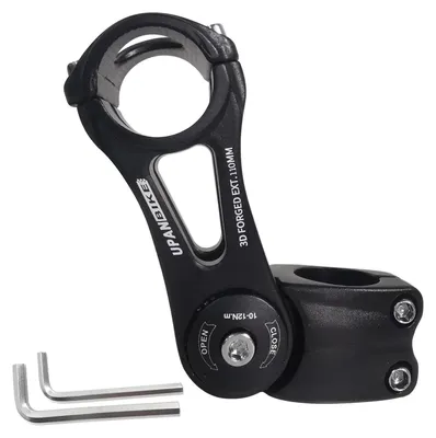 Obrázok produktu pre Solidchoice – Nastaviteľný držiak riadidiel pre bicykel, 31,8 mm, hliník, vhodný pre horské bicykle a cestné bicykle