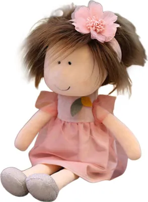 Produktbild von Babypuppe mit Kleidung süßer weicher Lappen schöner Ragdoll Spielzeug handgefertigtes Puppen Mädchen Schlafpartner Weihnachtsgeschenk
