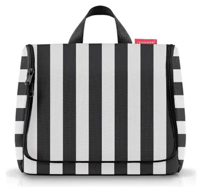 Zdjęcie produktu dla Kosmetyczka Reisenthel Toiletbag XL, wzór Summerstripes, kolor czarny
