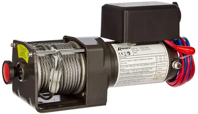 Elektrische Seilwinde 12 V, 2,2 t Zugkraft, 14 m Seil, schwarz
