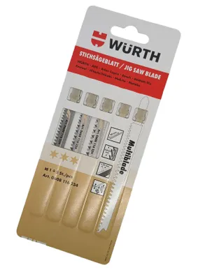 Produktbild von WÜRTH Stichsägeblätter Holz Multiblade 90 mm 5er Set T-Schaft