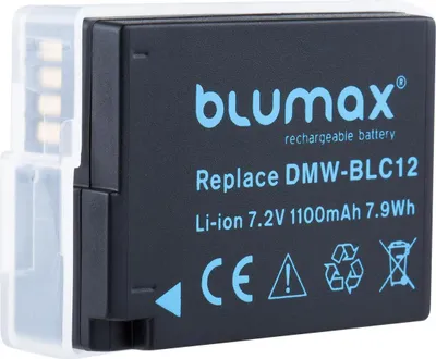 Produktbild von Blumax Akku | für Panasonic DMW-BLC12 Digitalkamera | Kapazität 1100mAh |Spannung 7,2Volt | Video- und Kamerazubehör