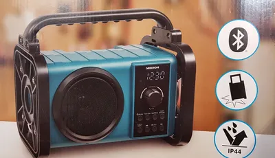 Obrázek produktu pro Rádio Bluetooth Akku Baustellenradio PLL UKW Radio 50W R6