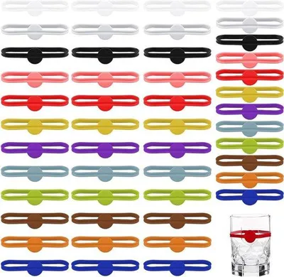 Productafbeelding van Famanu Glasverfset, 48 stuks - Herbruikbare siliconenverf in 12 kleuren