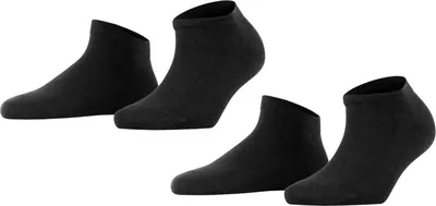 Produktbild von FALKE Happy 2-Pack Sneakersocken black (3000), 35-38