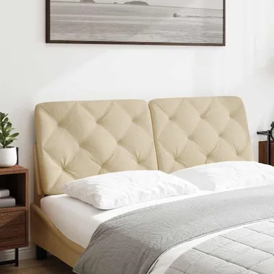Immagine prodotto di vidaXL Cuscino per testiera crema 140 cm in tessuto