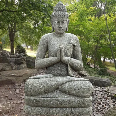 Produktbild von Buddha Figur Uluberia mit Anjali Mudra 60 x 88 x 150 cm