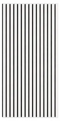 Zdjęcie produktu dla Panel ścienny dekoracyjny dźwiękochłonny z płyty HDF z listwami drewnianymi, zestaw 4 szt., 120x60 cm, kolor biały