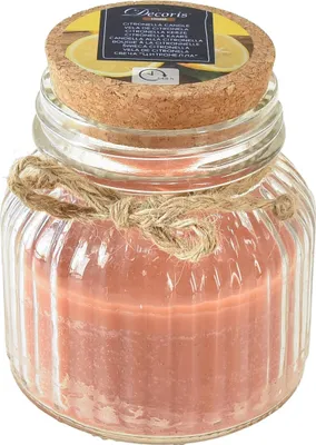 Produktbild von Duftkerze im Retro-Glas mit Citronella für Balkon oder Terrasse