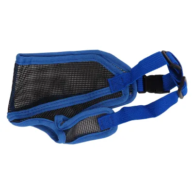 Image de Muselière pour chien à museau court, muselière en maille pour chien à museau court, muselière respirante pour chien, muselière réglable pour chien, muselière pour bouledogue, muselière de dressage pour chien