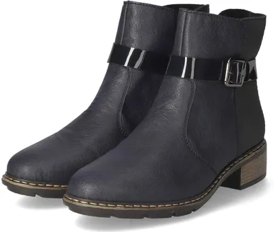 Produktbild von Rieker Damen Stiefeletten Blau Kunstleder Größe: 39