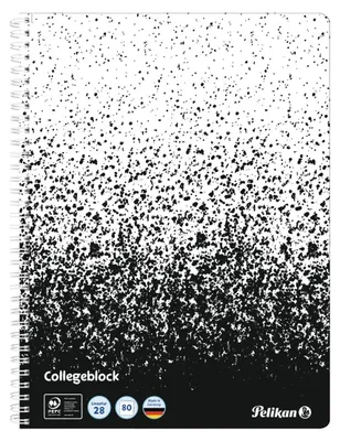 Produktbild von Herlitz 103107, Muster, Schwarz, Weiß, 80 Blätter, Kariertes Papier, Erwachsener