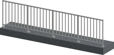 Produktbild von Pertura Geländerset Triton Aluminium taupe Bodenmontage 4 m