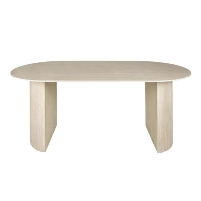 Produktbild von Esstisch Esszimmertisch „Travina“ – Eleganz in Travertin-Optik 180 cm oval