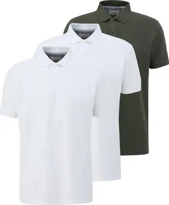 Produktbild von s.Oliver 3er Pack Basic Poloshirt Piqué Qualität, Vielseitig kombinierbares Basic, Klassischer Look