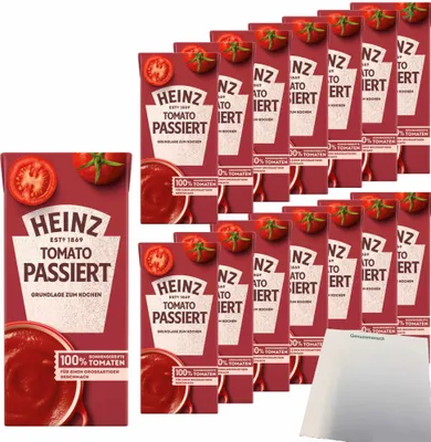 Produktbild von Heinz Tomato passiert Grundlage zum Kochen 15er Pack (15x350g Packung) + usy Block