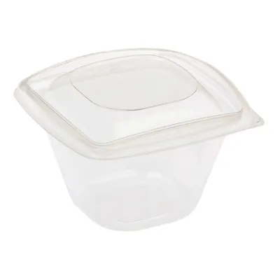 Produktbild von 40x  Salatschalen mit Deckel aus -Kunststoff (PLA) transparent 480ml