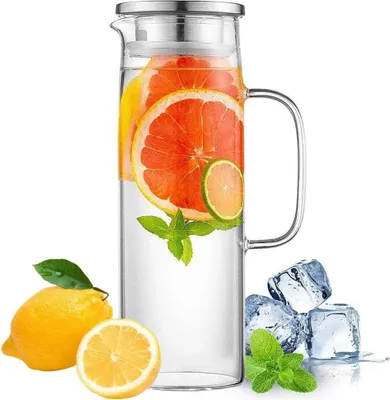 Produktbild von Glaskaraffe Hittebestendig RVS-Deckel 1 Liter
