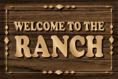 Produktbild von vianmo Holzschild 12x18 cm Welcome to ranch