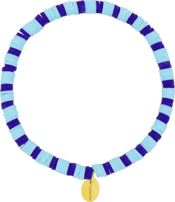 Produktbild von Fashionbox Armband Metall 17cm blau 449060021