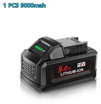 Image de Batterie pour outils électriques - Batterie de rechange Li-Ion M18 18 V - 9 000 mAh (9,0 Ah) - Rechargeable - 1 pièce - Compatible avec les outils M18