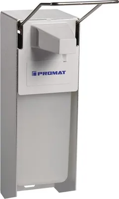 Produktbild von Desinfektions- u.Spender H165xB95xT290ca.mm ABS m.Hebel weiß 1l PROMAT