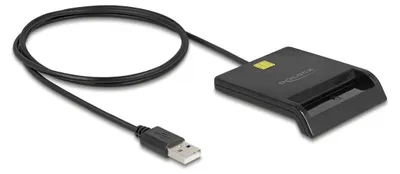Productafbeelding van Delock - Smartcardlezer - USB - Zwart