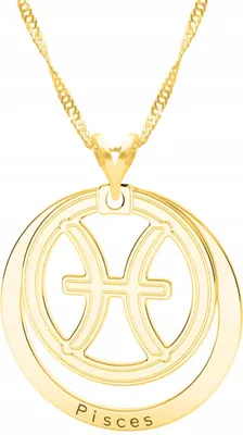 Produktbild von Goldkette mit Sternzeichen Fische Sternzeichen Fische SILBER 925