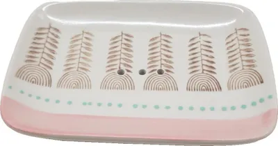 Produktbild von Handgemachte Retro Seifenschale aus Steinzeug 13,5 cm – Praktisch & stilvoll