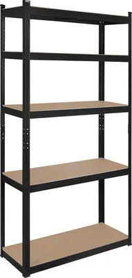 Image de Rayonnage métallique Rebel 5 étagères 180x90x40cm 750kg de stockage