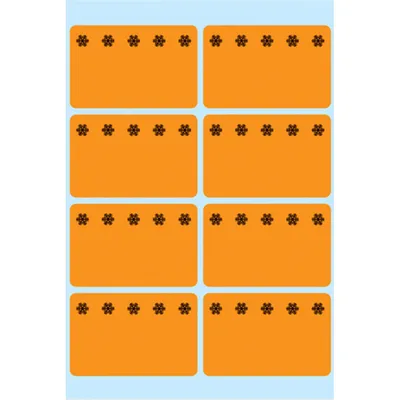 Produktbild von Tiefkühl-Etiketten 3774 leuchtorange
